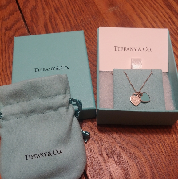 Tiffany & Co. Jewelry - Tiffany small heart Baby blue necklace